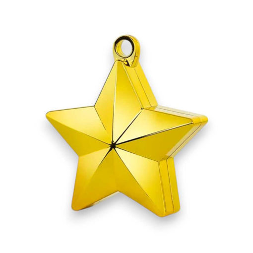 Picture of FOIL BALLOON WEIGHT STAR GOLD 175G
